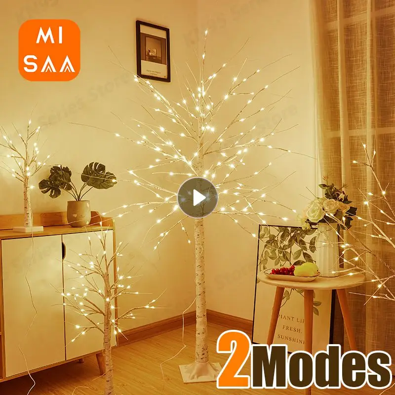 

Christmas Decoration LED Birch Tree Bedroom Light for Landscape Luminous Decoration New Year DIY Decor Christmas Tree Party Gift