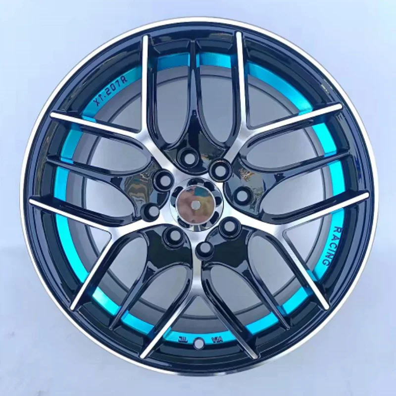 

17 Inch 17X8 8 Hole Alloy Black Milling Word Passenger Car Wheels Rim For 2025 Toyota Rav4 Mini Cooper Vw Polo Jetta W201
