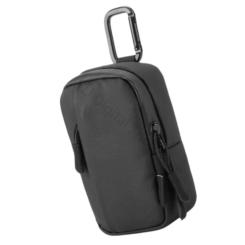 96BA Kompakte Kameratasche mit Reißverschluss für TG7/TG6/TG5/TG4 Kameragehäuse, schwarze Nylontasche mit Karabiner für – Detail 10