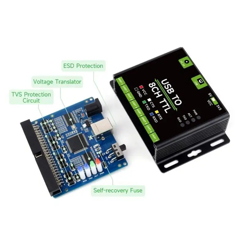 Y1UB Gebruiksvriendelijke USB naar 8-kanaals UART-module voor industriële toepassingen