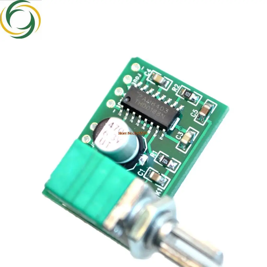 ! PAM8403 mini 5V digital amplifier board with switch potentiometer can be USB powered GF1002