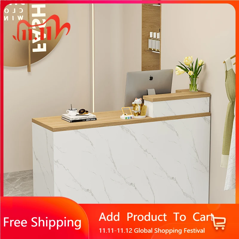 

Modern Customer Reception Desks Design Adult Elegant Checkout Salon Store Reception Desks Welcome Luxury Bureau Office Furniture