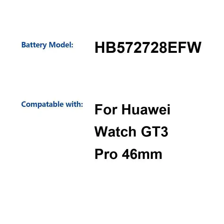 

For Huawei Watch GT3 Pro 46Mm HB572728EFW Battery 530Mah Reliable Power