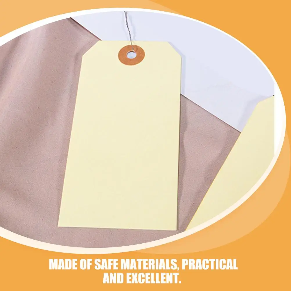 Shelf Tags for Wire Shelving Shipping Label Ties Manila with Eyelets Blank Packaging
