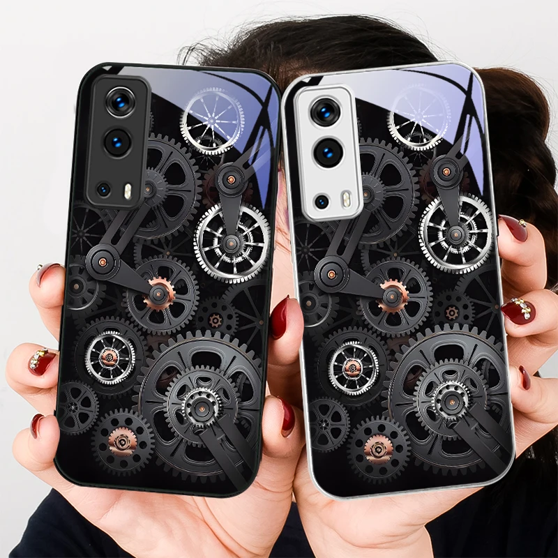 

Multiple Gear Clocks For VIVO Y72 X100 Pro Y55 16 V20 29 V30 X60 Pro Y11s Y20 X80 Pro 5G Y36 4G V23e Tempered Glass Phone Case