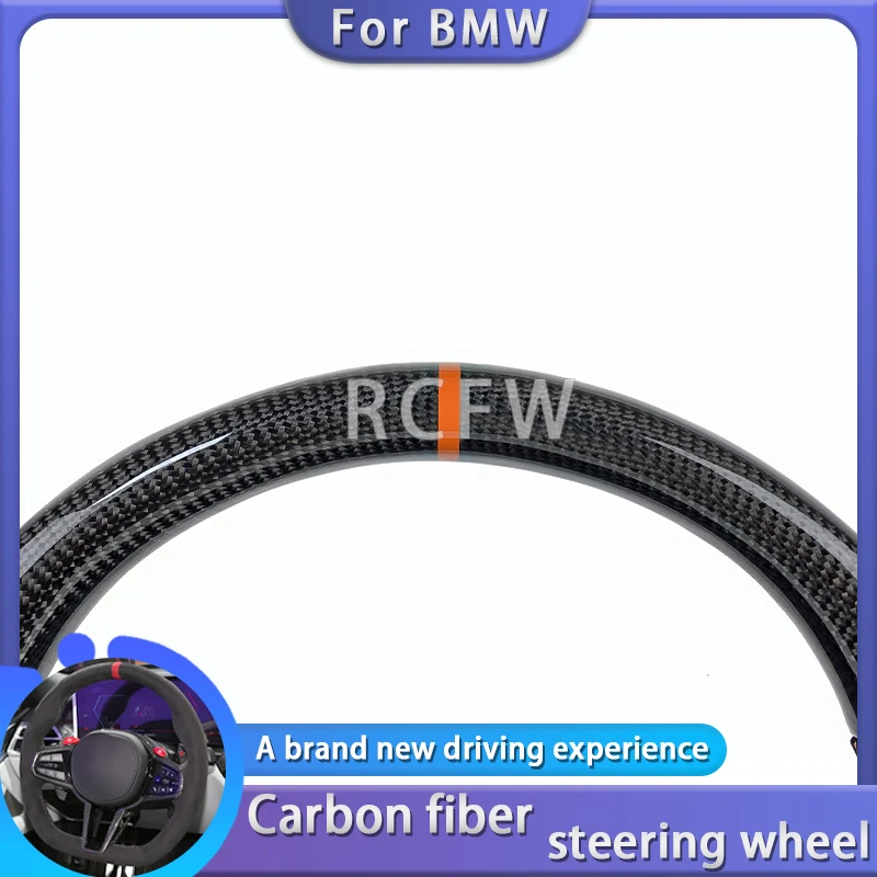 Automotive carbon fiber steering wheel for BMW 3 4 Series G20 G21 G80 G81 G22 G23 G26 Car modification interior accessories