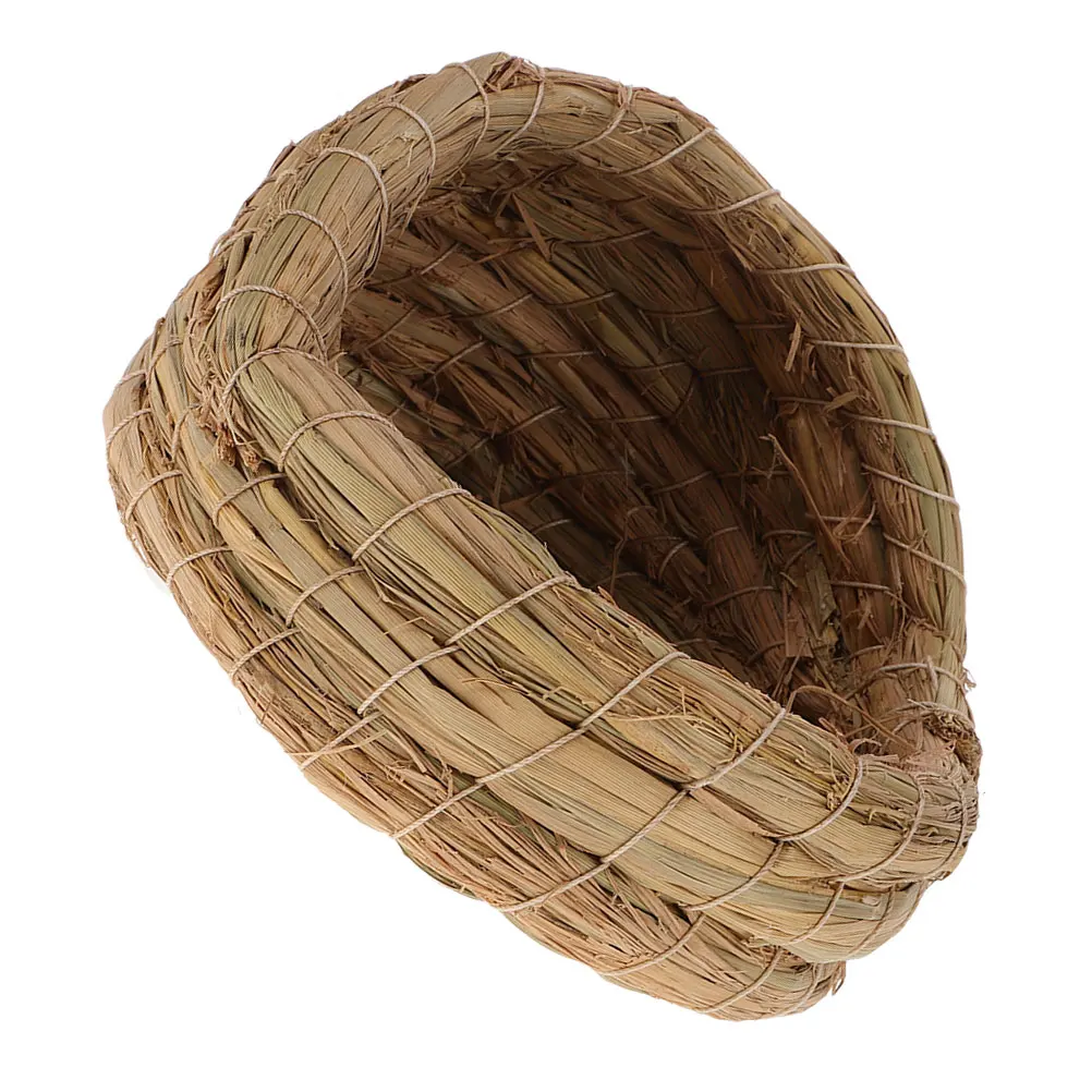 

Chicken Coop Small Animals Hut Nest Straw Woven Breeding Laying Bird Nests Bird's