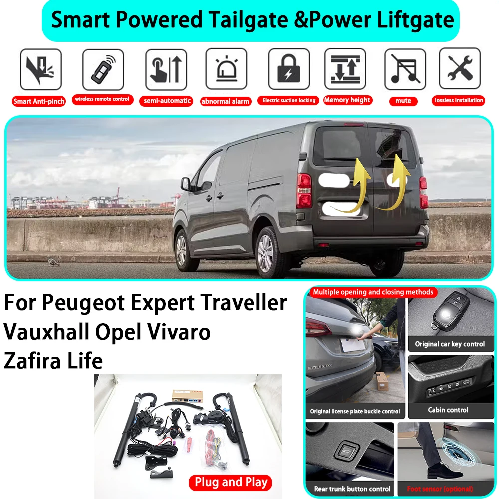 

﻿for Peugeot Expert Traveller Vauxhall Opel Vivaro Zafira Life OEM Automatic Powered Tailgate Electric Power Tailgate Lift Kit
