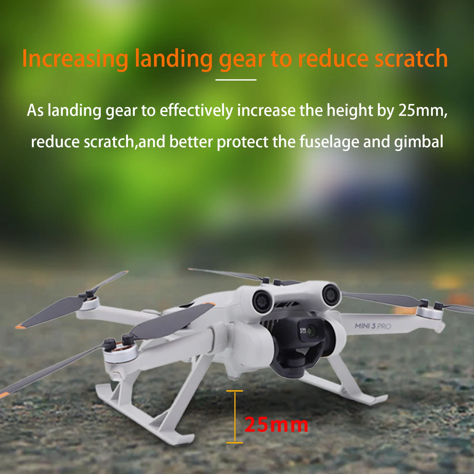 Drone Landing Skid Float Tripod Stand/Buoyancy Stick Kit Accessories Land Gear Leg for DJI Mini 3 Pro Water Training Expansion