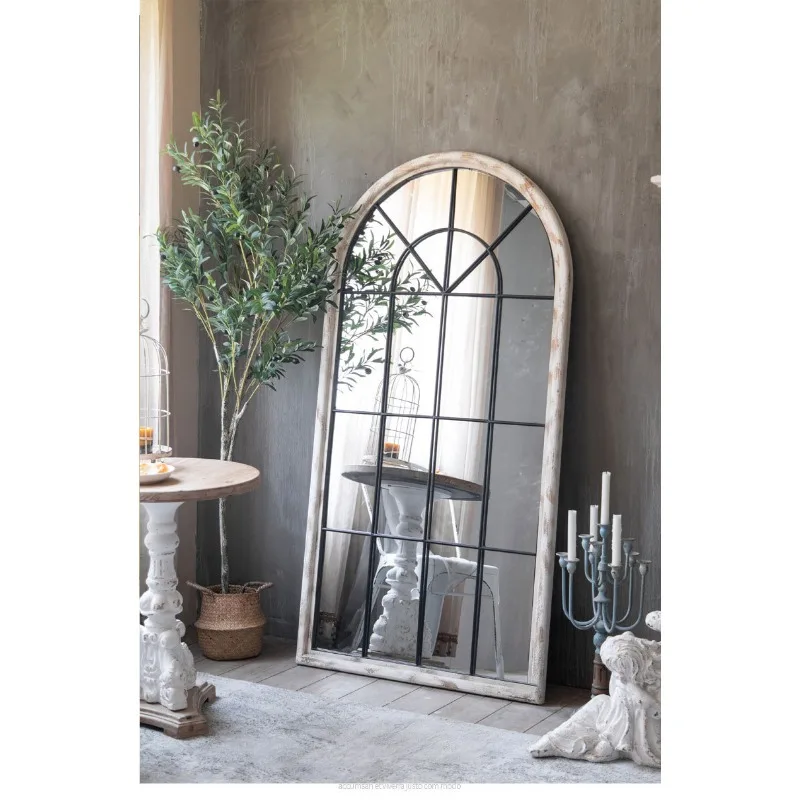 Retro oude vloerspiegel