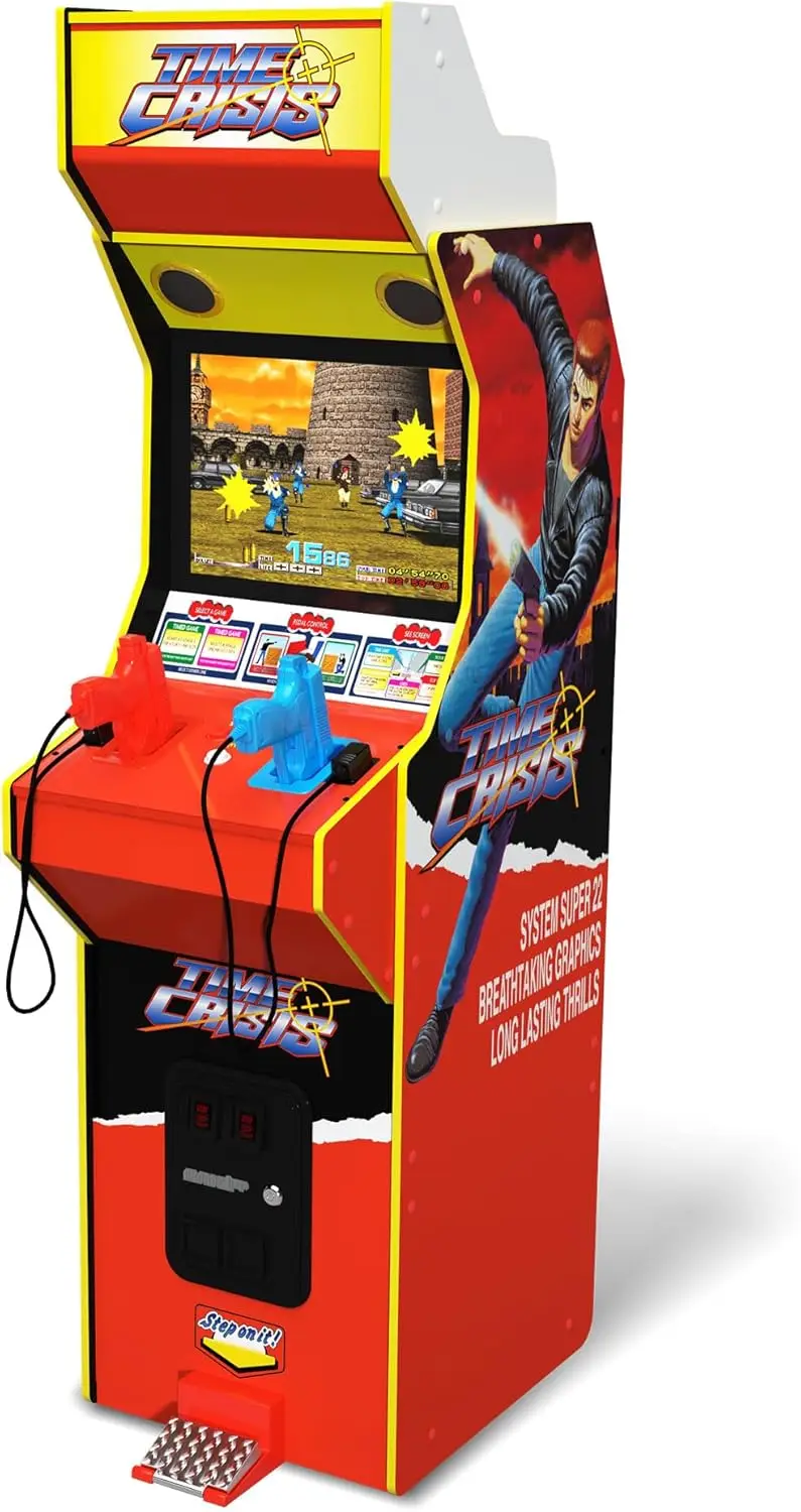 17-inch LCD-scherm met hoge resolutie Multiplayer tijdcrisis, puntleeg, stalen schutter Lichtpistool Arcade Machine Stand-up kast