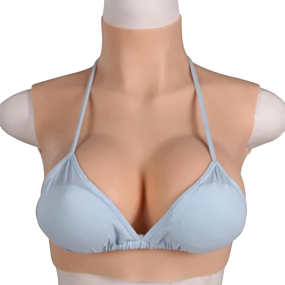 

Fake Boobs Silicone Breast Forms False Tits Breastplate Sexy Huge for Crossdresser Transgender Drag Sissy Cosplay Chest