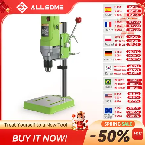 Mini Bench Drill Stand 710W Allsome