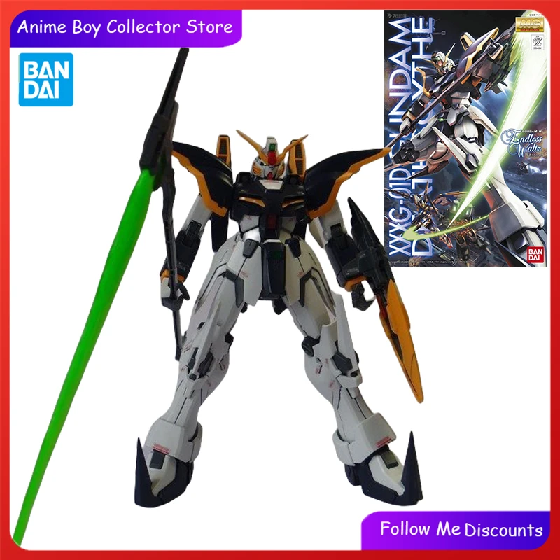 

Bandai Original GUNDAM Model MG 1/100 DEATHSCY THE GUNDAM EW Anime Action Figure Toys for Kids Gift Collectible Model Ornaments