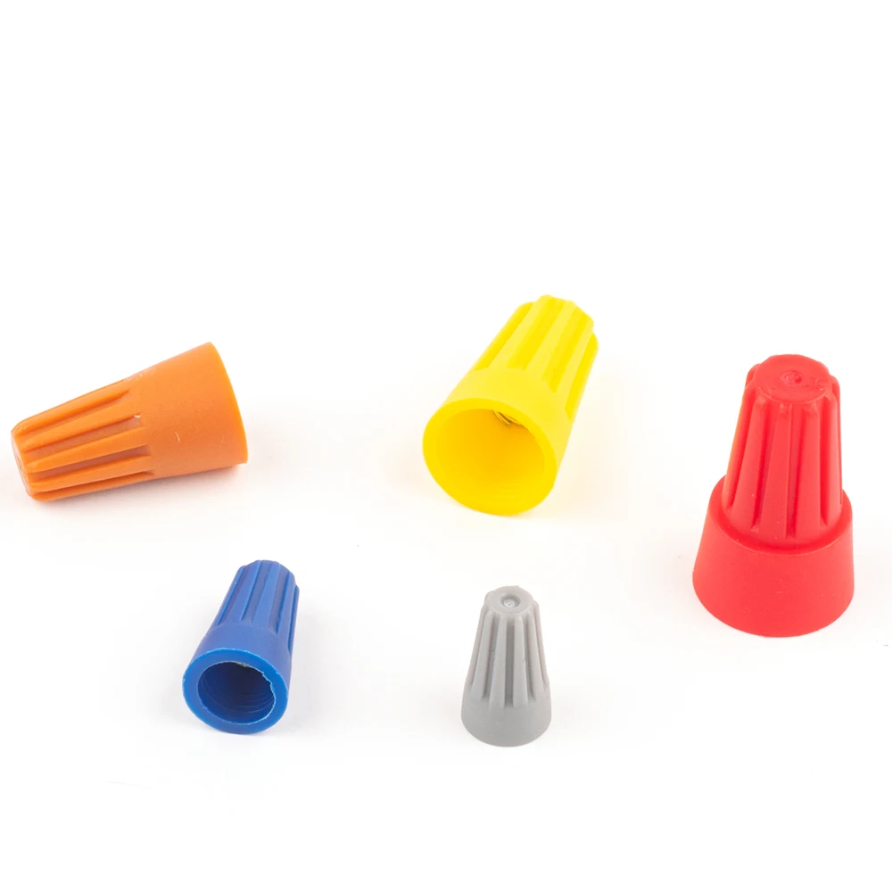 

100 Pcs P1 P2 P3 P4 P6 Colorful Electrical Wire Connectors Screw Terminals With Spring Insert Twist Nuts Caps Connection