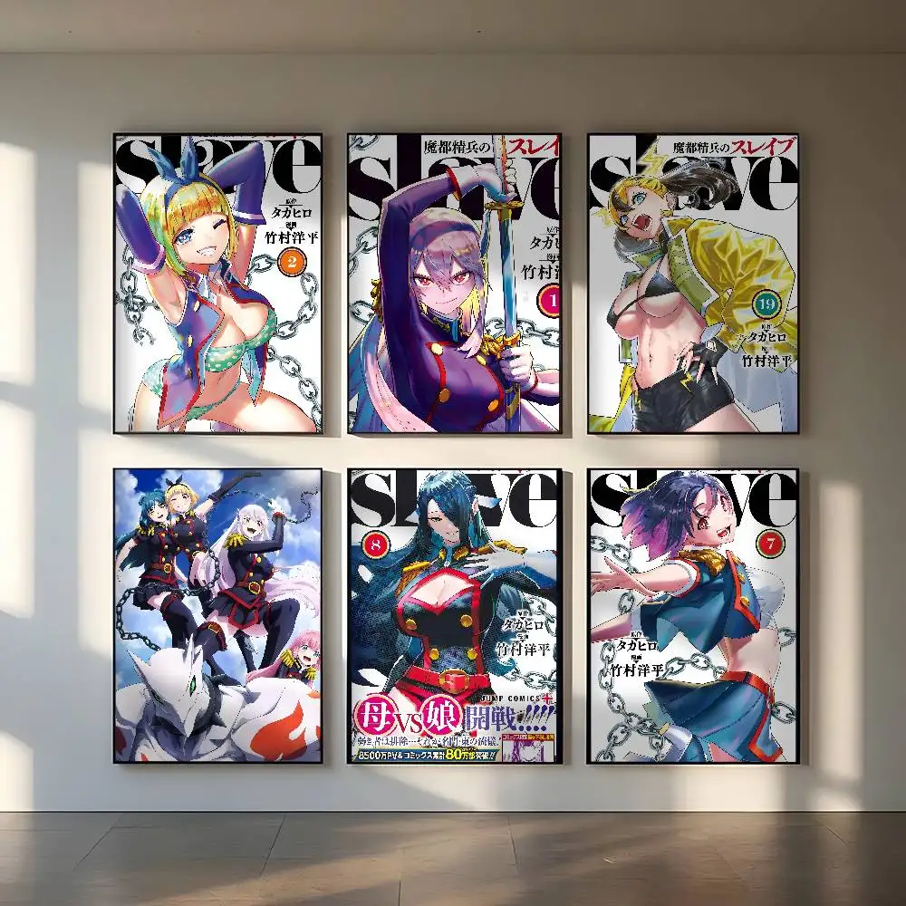 Pop Anime M-Mato Seihei No SlaveS Poster Wall Art Print Art Suitable For Living Room Bedroom Bar Parlor Home Decoration Gift