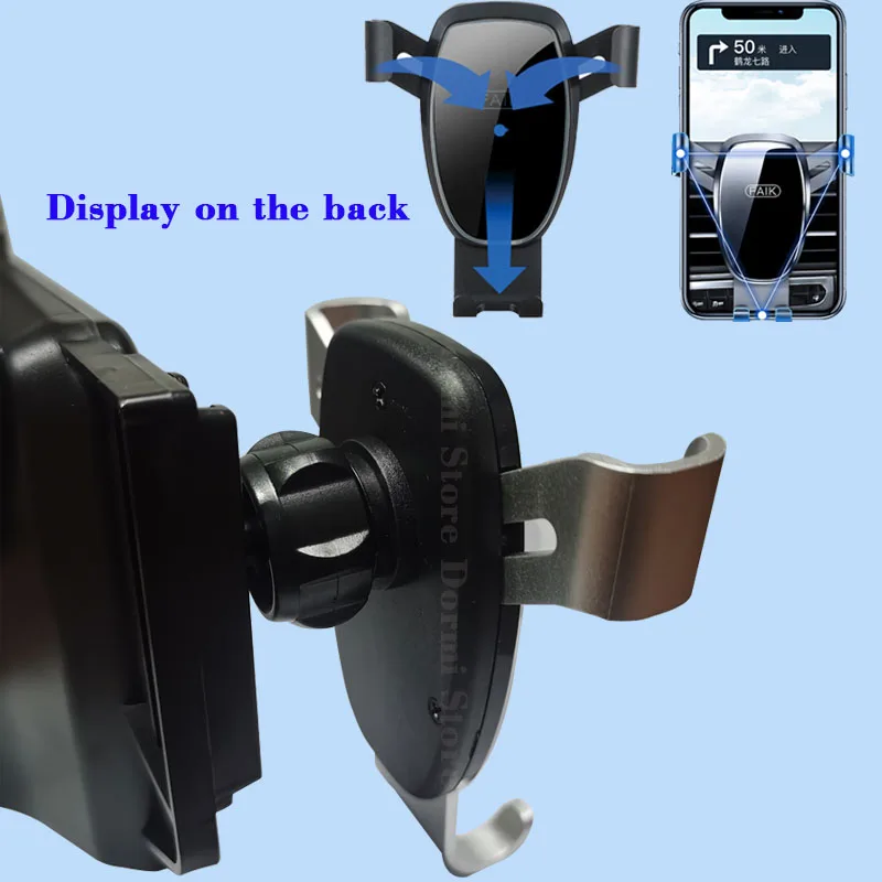 Car Mobile Phone Holder for Mercedes-Benz C-Class W205 2015~2018 360° Rotating Mount GPS Bracket Navigation Stand Accessories