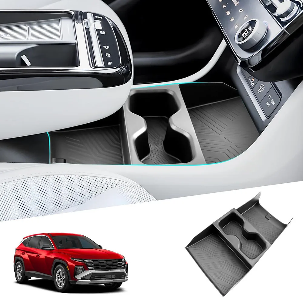 for 2025 2026 Hyundai Tucson Limited Hybrid Console Organizer Tray Armrest Storage Box (ONLY for Electronic Shift)