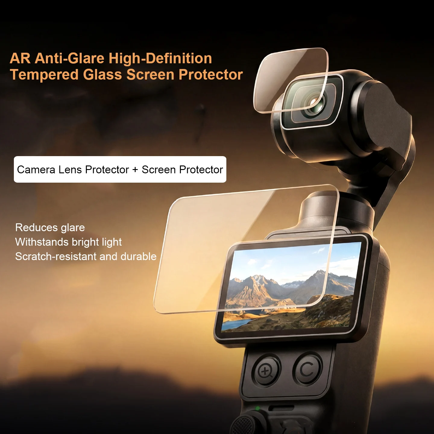

AR HD Anti Glare Tempered Film Screen Protector For DJI Osmo Pocket 4 Lens Protective Glass Dustproof for Pocket 4 Camera