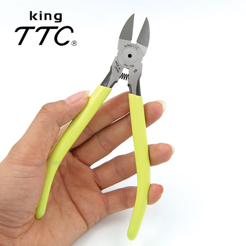 Japan King TTC Diagonal Pliers 5 Inch or 6 Inch For Cutting Plastic, Copper Wire, Aluminum Cable, Element Etc Repair Tools