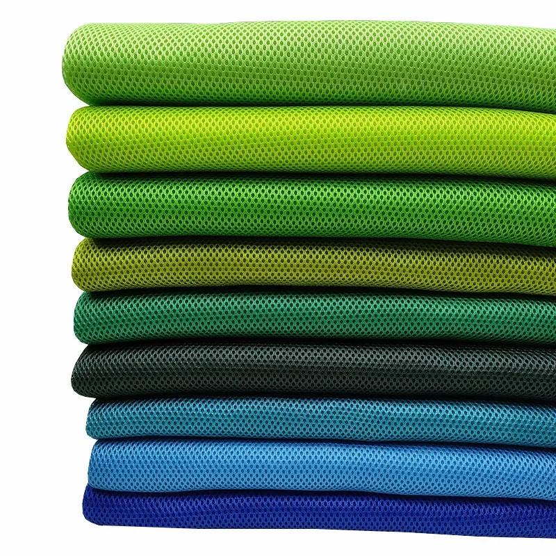 3D Mesh Fabric By The Meter for Sewing Sofa Covers Clothing Glove Chair Breathable Comfortable Wearable Fluffy Cloth Blue Green