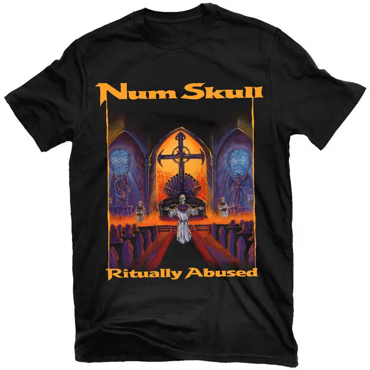 NUM SKULL Ritually Abused T-Shirt NEW! Relapse Records TS4357