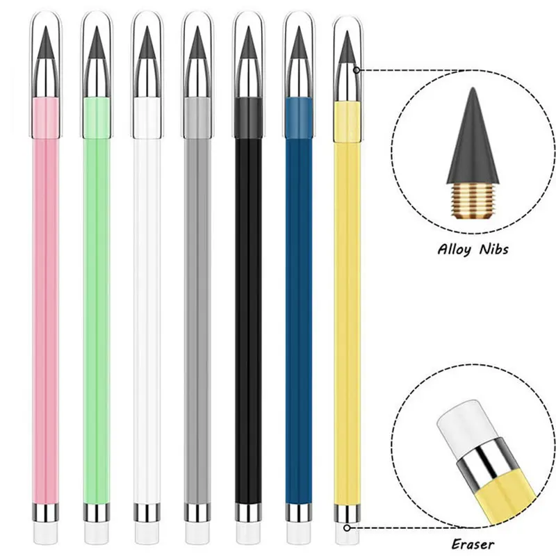 

HB Unlimited Pencil Students Harmless Ink-free Pencil Endless HB Pencil For Positive Posture