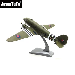 JASON TUTU 1/100 Scale Alloy Model Diecast C-47 DC3 Transport Aircraft Model Drop Shipping