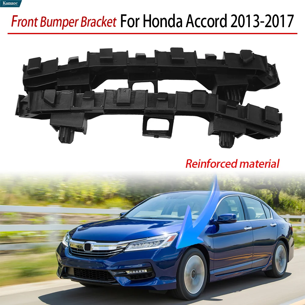 

Front Bumper Bracket Left and Right Pair OEM Replacement Durable Steel For Honda Accord 2013-2017