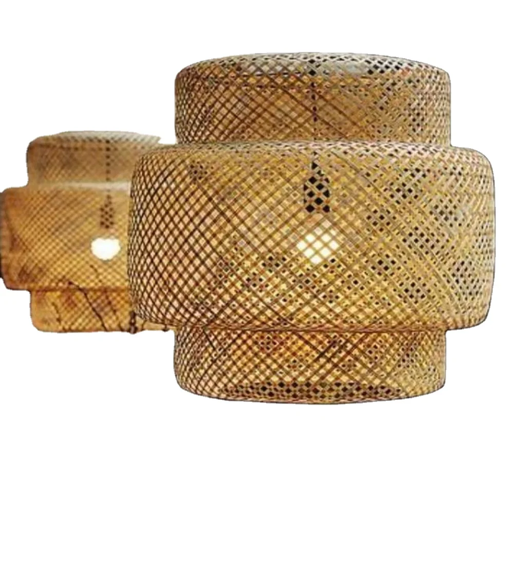 

Прочный 3-слойный бамбуковый плетеный абажур Рама для столовой с абажурами и чехлами из ротанга