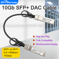 10G/1G SFP DAC Cable 20cm,0.5m,1m,2m,3m Passive Direct Attach Copper Twinax SFP+ DAC Cables For MikroTik,TP-Link,Netgear Switch