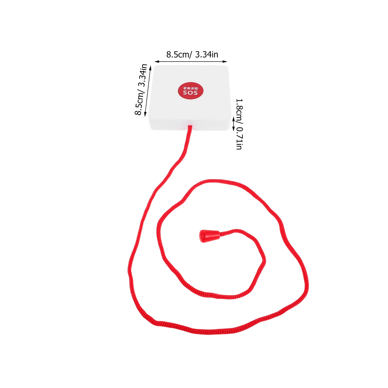 Botón de llamada de emergencia inalámbrico con cable para personas mayores, sistema de alarma montado en la pared para el baño, prevención de caídas