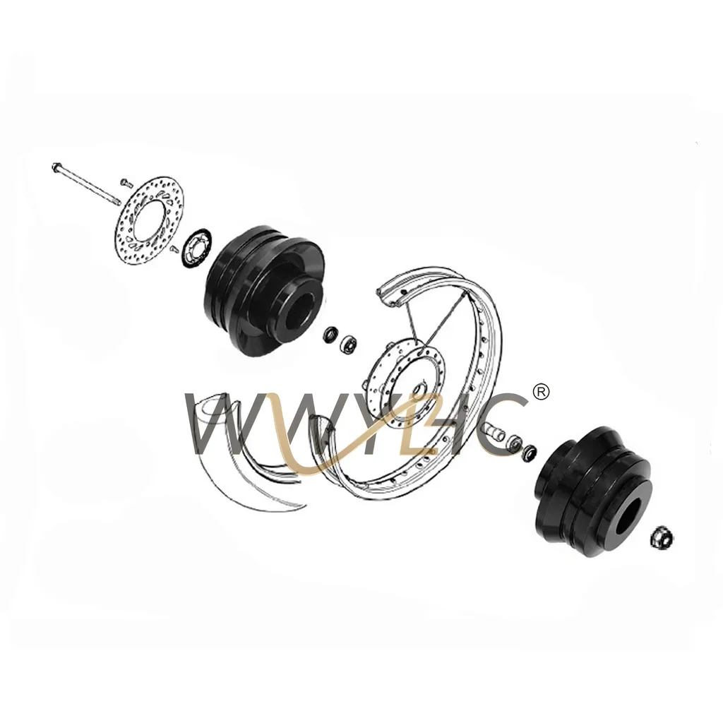 Motorcycle Modified Front Wheel Bushing Accessories Are Suitable for CT125 JA65 Version CNC Aluminum Alloy Wheel Hub Shaft
