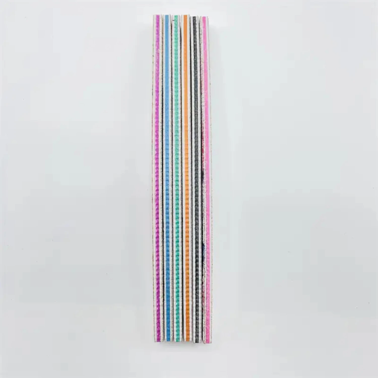 Professional 6-Piece Nail Files and Buffers Set with Various Grits and Flower Pattern Emery Board - Ideal for Home and Salon Man