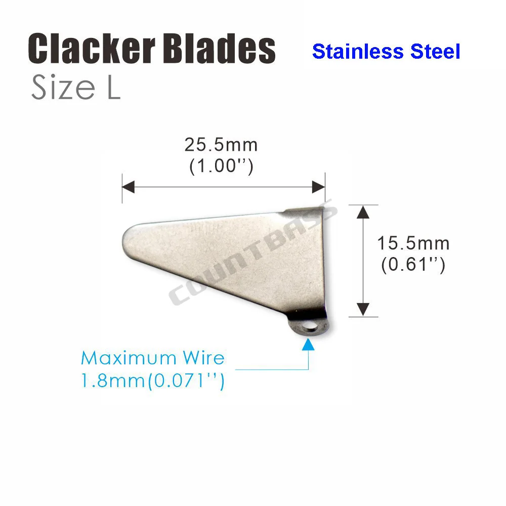 Clacker CountBass para señuelos Buzz - Cuchillas aluminio - imagen 3
