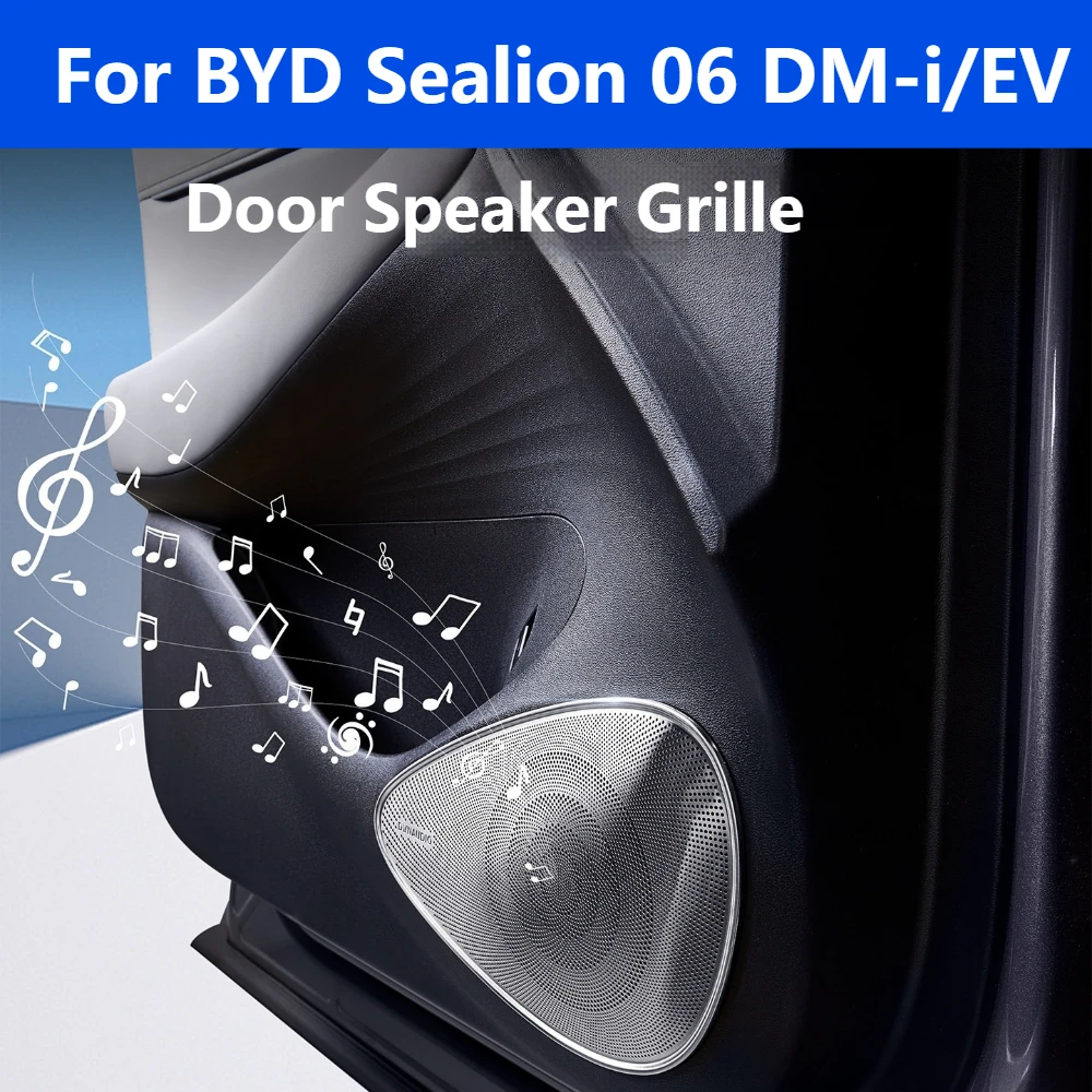 For BYD Sealion 06 DM-i/EV Door Speaker Grille, Door Panel Speaker Trim Audio Cover Modification Accessories
