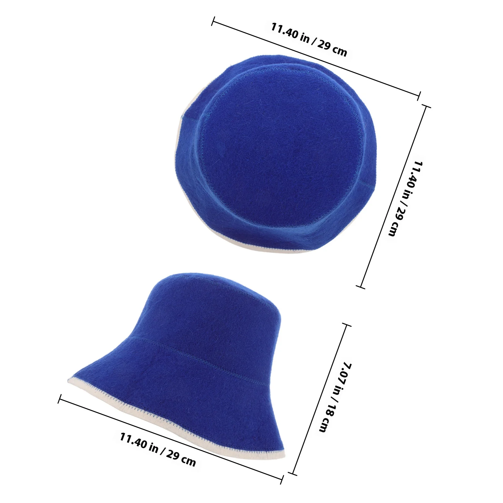 Felt Wool Sauna Hat Thickened Absorbent Bath Cap Russian Style Unisex Sauna Accessories Steam Room Spa Russian Hat