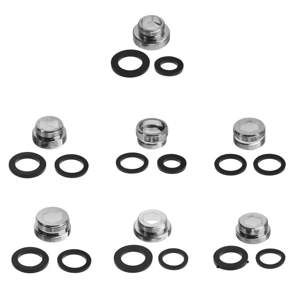 Bathroom Metal Water Purifier Accessories Kitchen Faucet Tap Aerator Connector Outside Thread Water Saving Adaptor