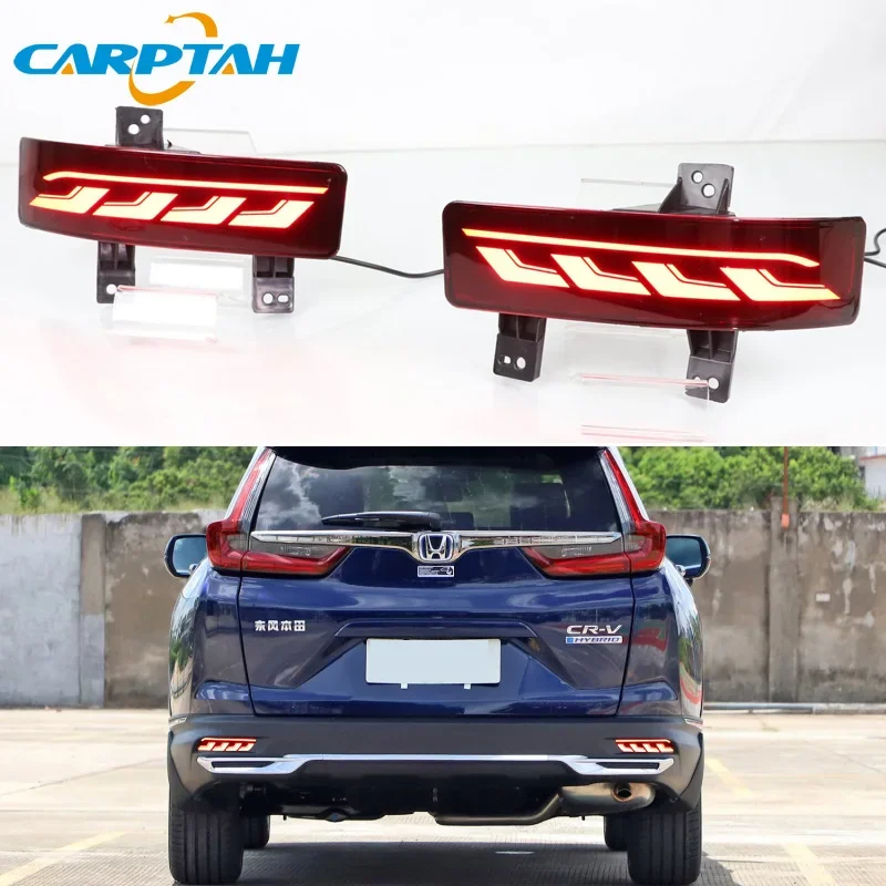 Car LED 12V Rear Bumper Lamps For Honda CRV CR-V 2020 2021 Brake Light Turn Signal Backup Reflector Lamp Taillights Car Fog lamp