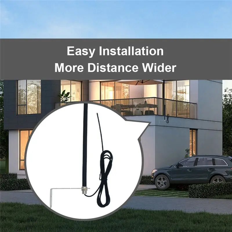 A29F-Universal 433Mhz Cable Antenna For Gate Garage Radio Signal Booster Repeater Outdoor Waterproof Gate Control Antenn