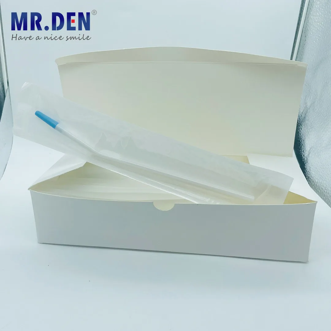 20pcs/pack Dental Disposable Surgical Suction Tips Suction Tube with Adaptor Long Slim type Dental Consumable Materials