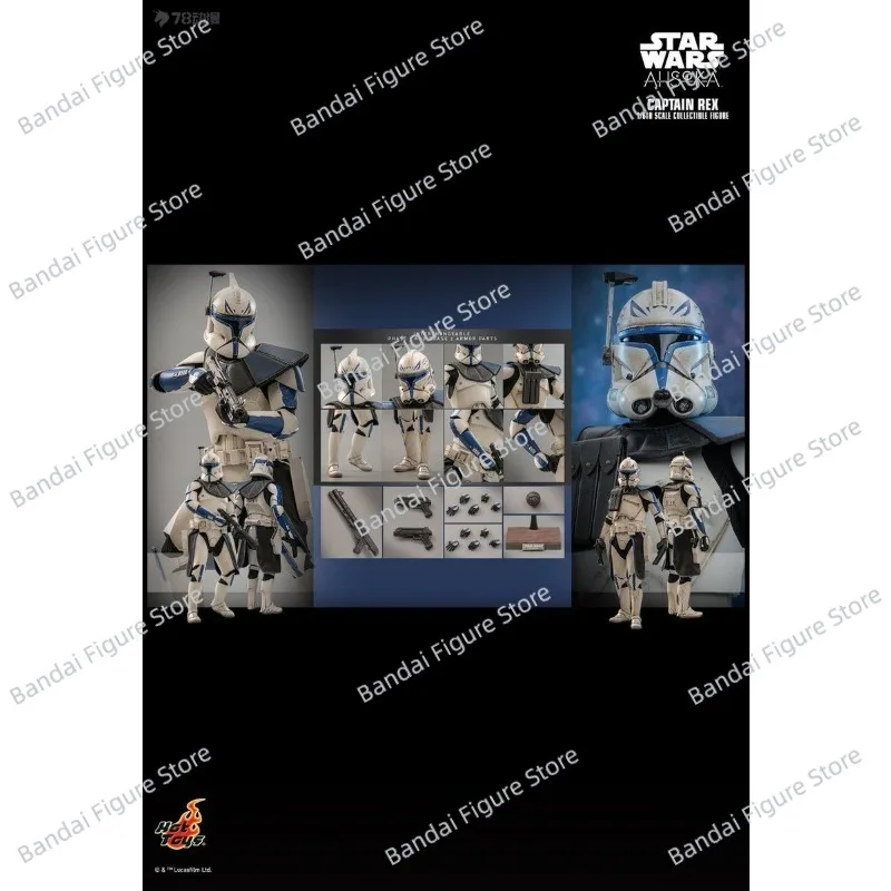 

HOTTOYS HT TMS119 1/6 Collectible Captain Rex Action Figure Star Wars Ahsoka Series Delicate 12" Full Set Soldier Model Gift