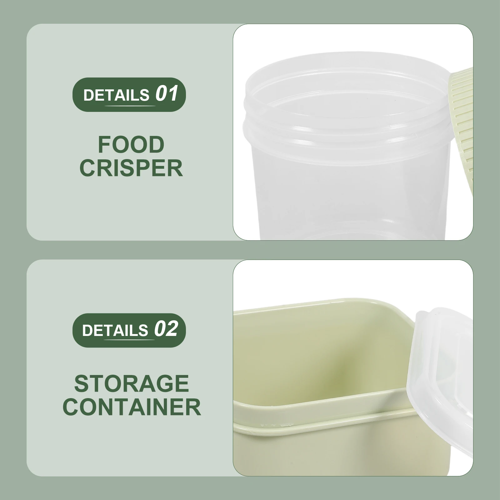 

Baby Food Storage Containers Mint Green Multi Compartments Leak Proof Fridge Containers Fruit Boxes For Baby Meals Kitchen