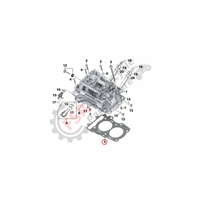 11 12 8 394 297/CYLINDER HEAD GASKET,FOR BMW F800GS F900GS ADV SF F900R F900XR A2 & LONCIN VOGE DS900X,Original parts