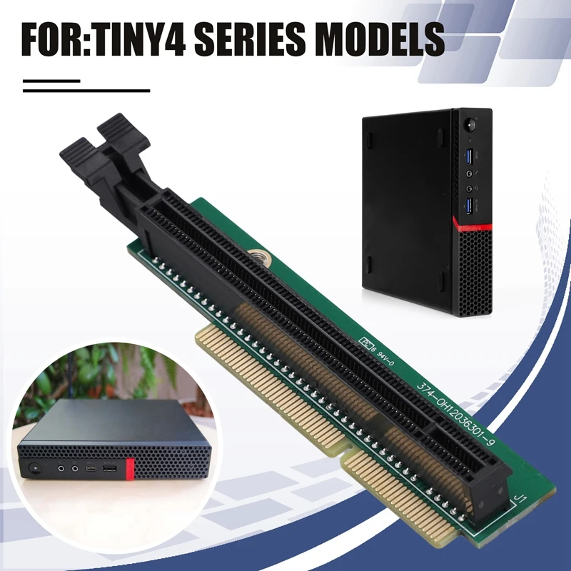 PCI-E Graphic Card Adapter Card Tiny 4 Riser Card for Tiny4 Series Models M720Q 01AJ940 PCIE Riser Card-AT48