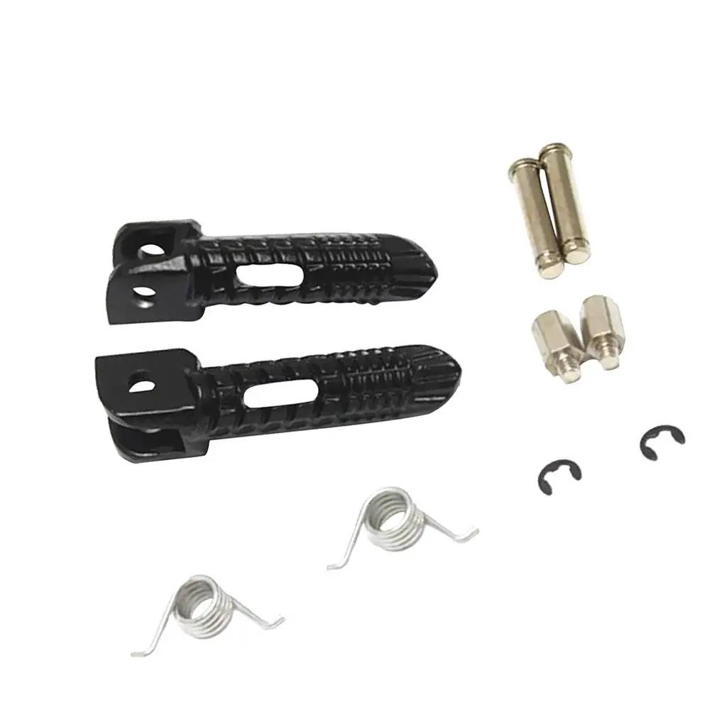 2PCs Front & Rear Footpegs Pedals for Suzuki GSXR600 GSXR750 GSXR1000 Black