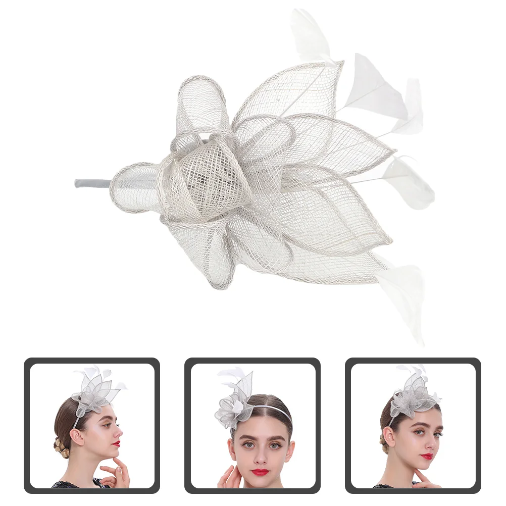 

Halloween Hair Cocktail Party Hat Women's Woman Head Phones Headband Tea Headbands for 22X18X5CM Fascinator Accessory