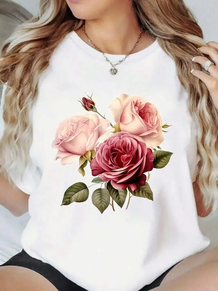 trend cute style 90s Casual T Print Clothes Tees Clothing Fashion Popular O-neck Women Graphic Short Sleeve T-shirts