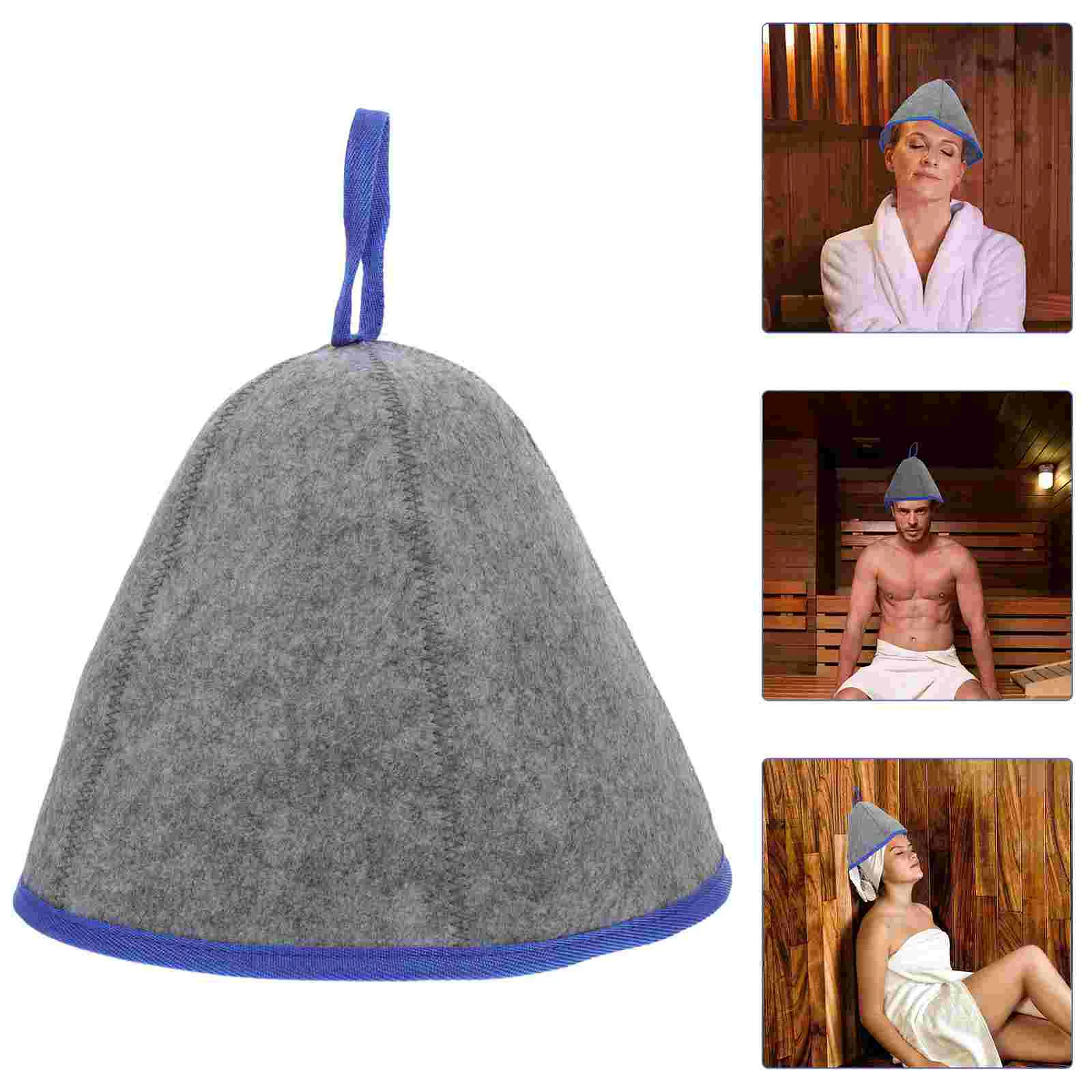 Sauna Cap Supplies Shower Accessories for Household Bath Hat Thick Section Felt