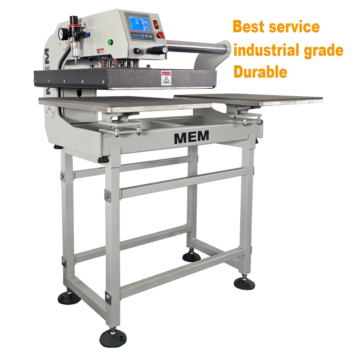 MEM Free Shipping Pneumatic Dual Heat Press Machine Auto Open Double Heat Press Without  In USA